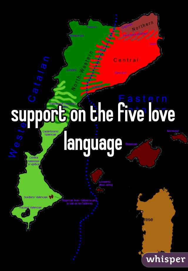 support on the five love language 