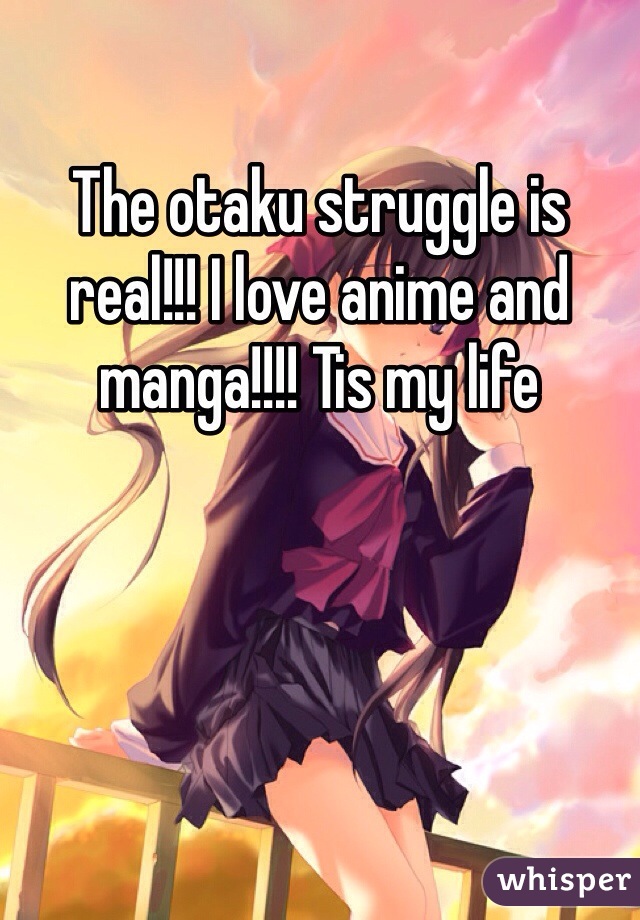 The otaku struggle is real!!! I love anime and manga!!!! Tis my life