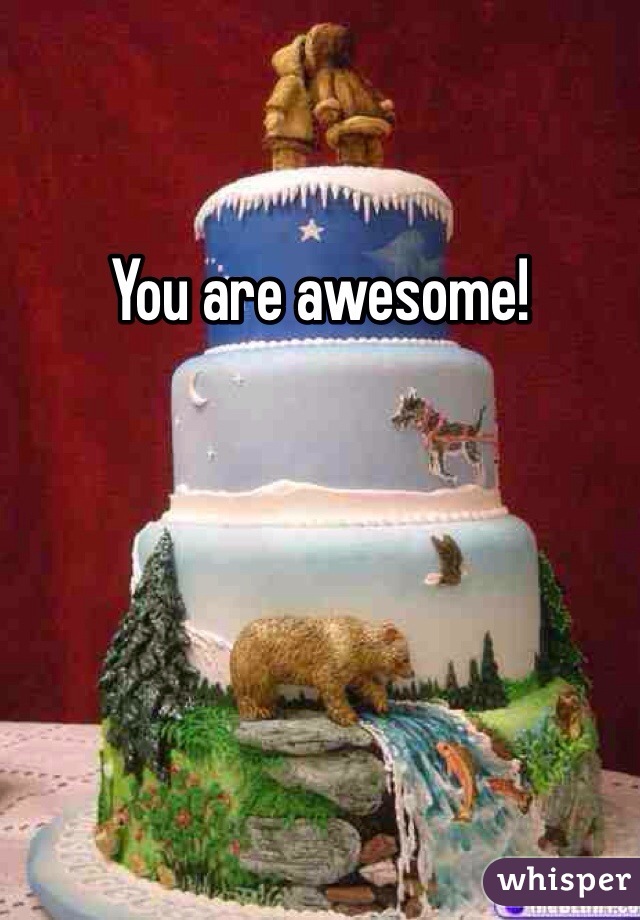 You are awesome!