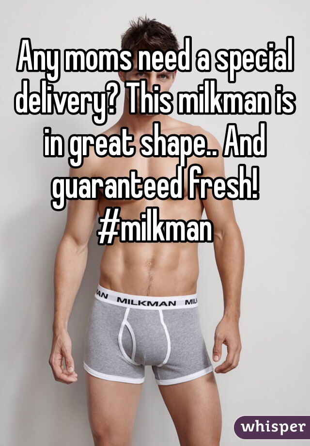 Any moms need a special delivery? This milkman is in great shape.. And guaranteed fresh! #milkman