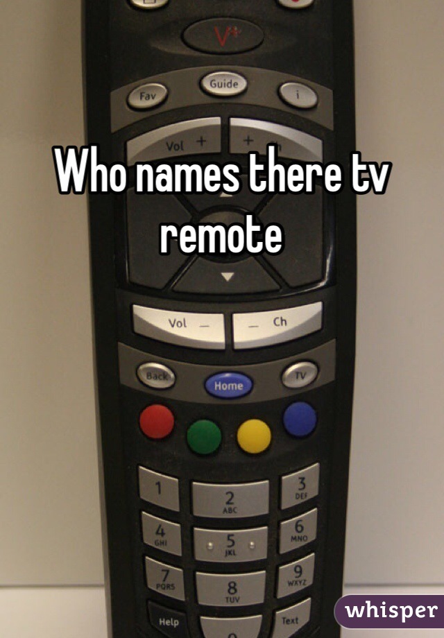Who names there tv remote