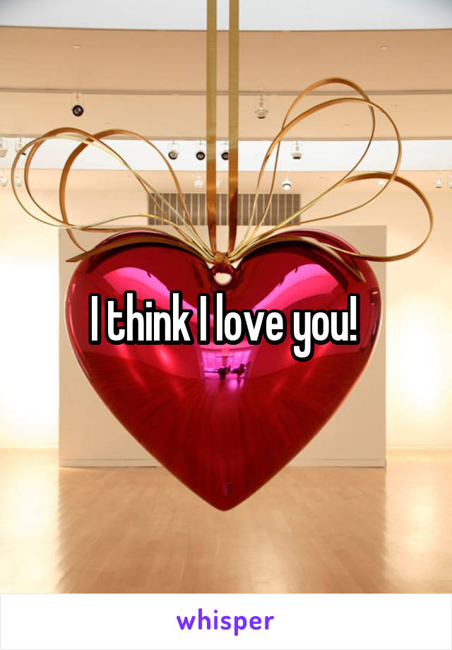 I think I love you! 