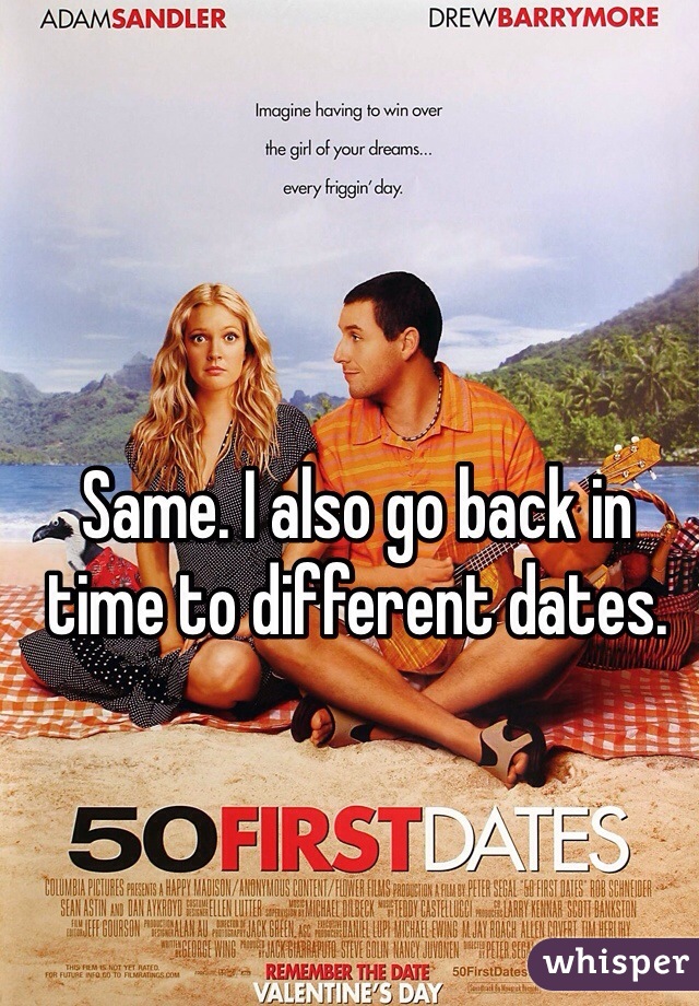 Same. I also go back in time to different dates. 