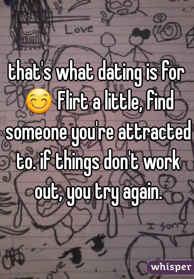 that's what dating is for 😊 Flirt a little, find someone you're attracted to. if things don't work out, you try again.