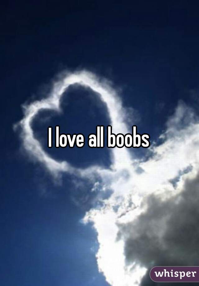 I love all boobs