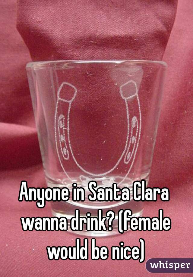 Anyone in Santa Clara wanna drink? (female would be nice)