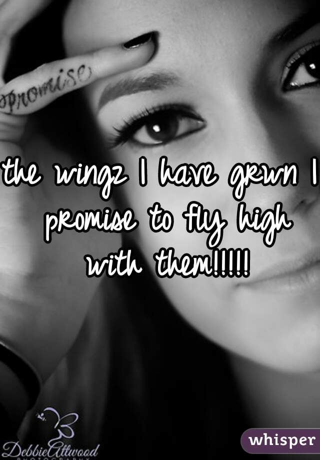 the wingz I have grwn I promise to fly high with them!!!!!