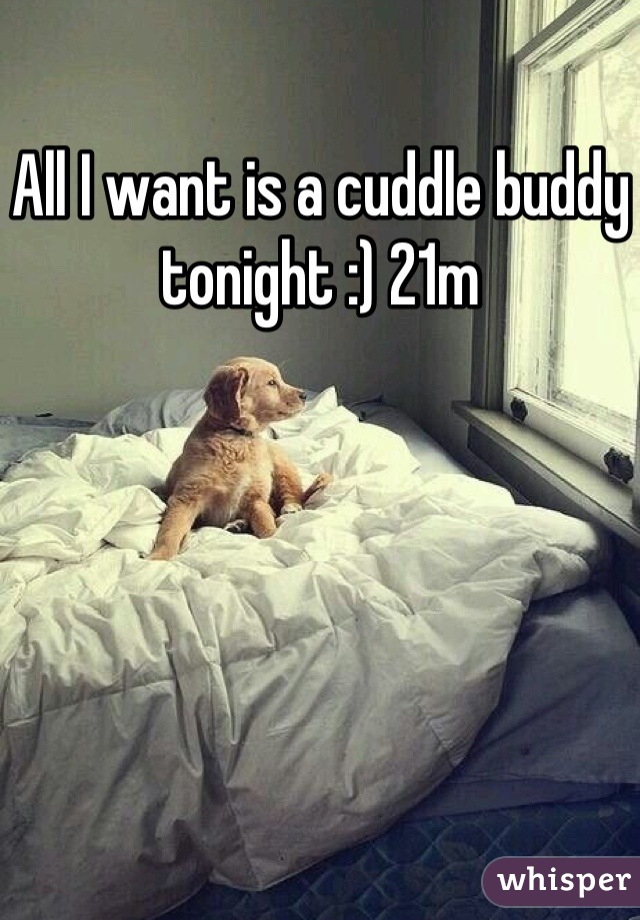 All I want is a cuddle buddy tonight :) 21m