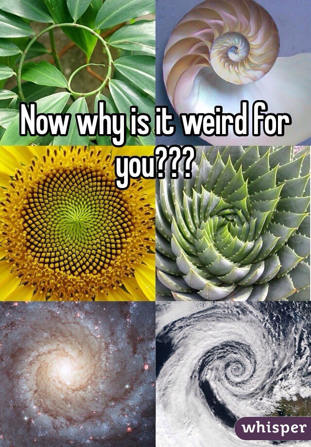 Now why is it weird for you???