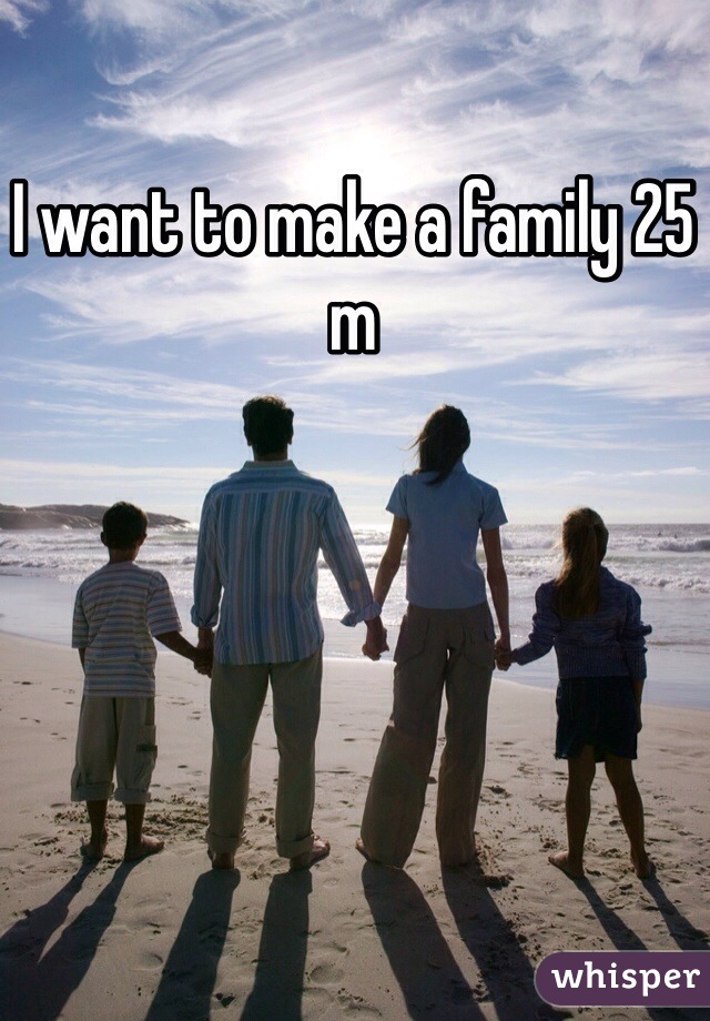 I want to make a family 25 m 