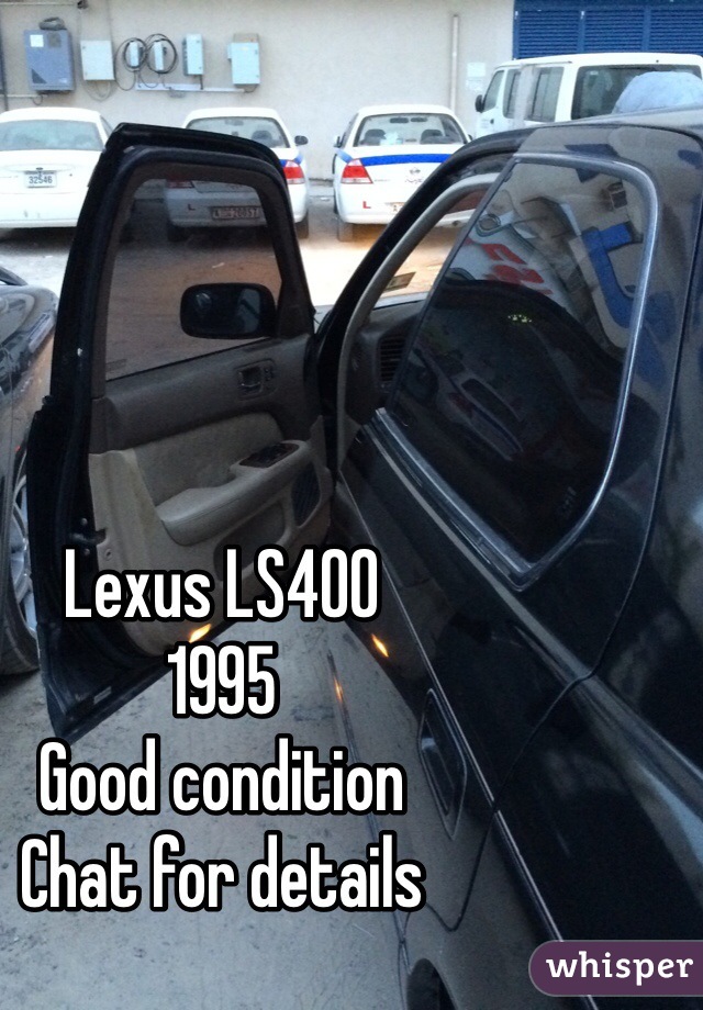 Lexus LS400
1995
Good condition
Chat for details