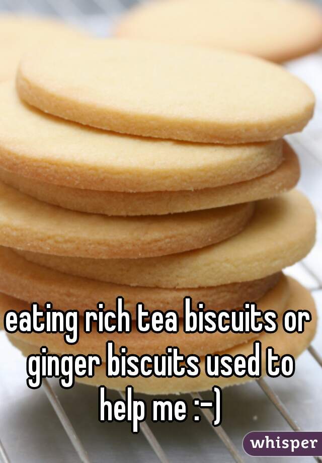 eating rich tea biscuits or ginger biscuits used to help me :-)