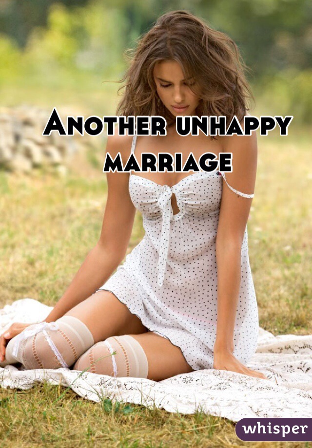 Another unhappy marriage