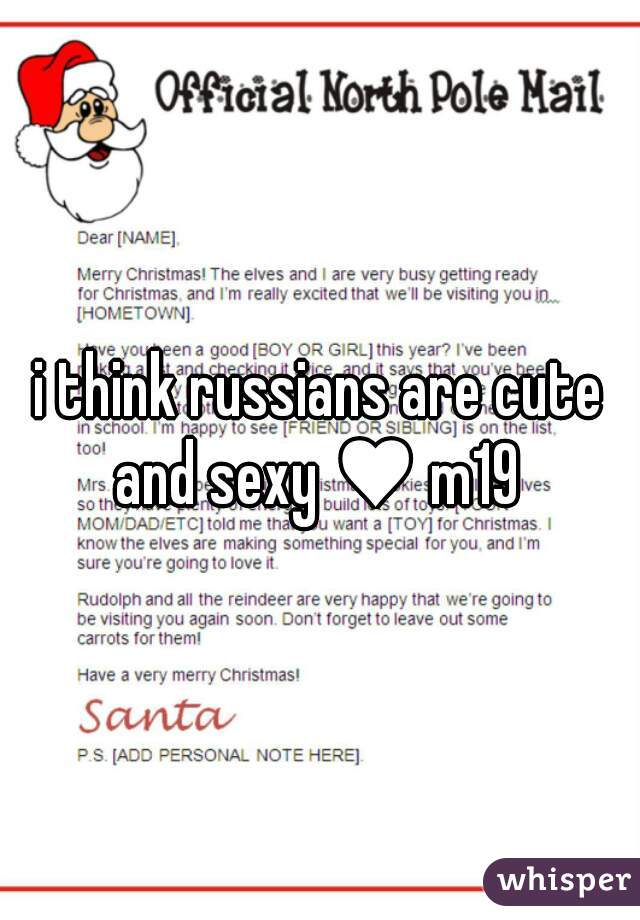 i think russians are cute and sexy ♥ m19 