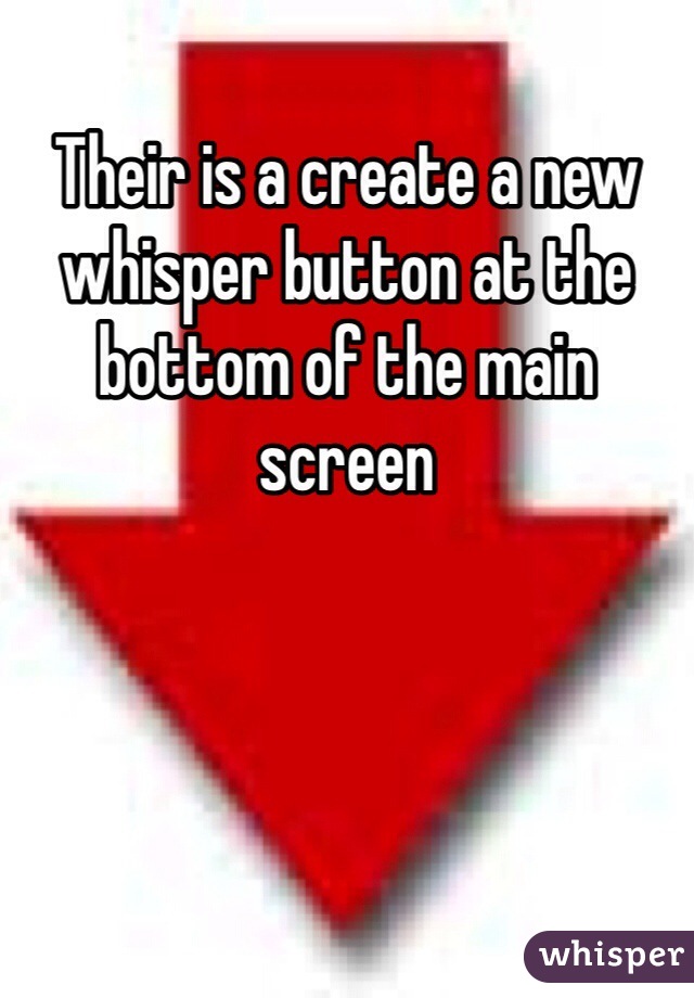Their is a create a new whisper button at the bottom of the main screen