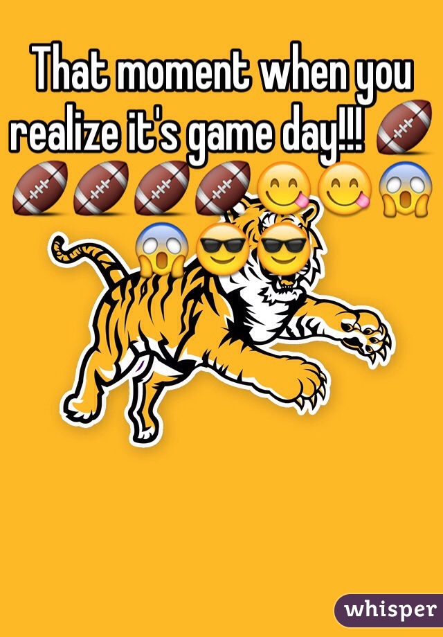 That moment when you realize it's game day!!! 🏈🏈🏈🏈🏈😋😋😱😱😎😎