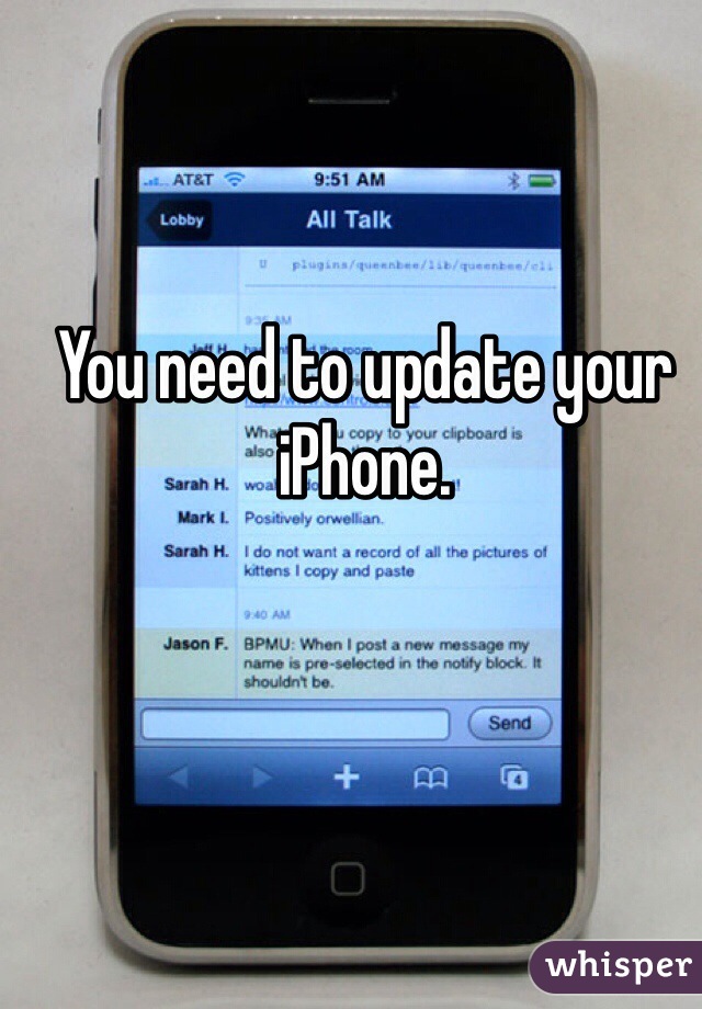 You need to update your iPhone.