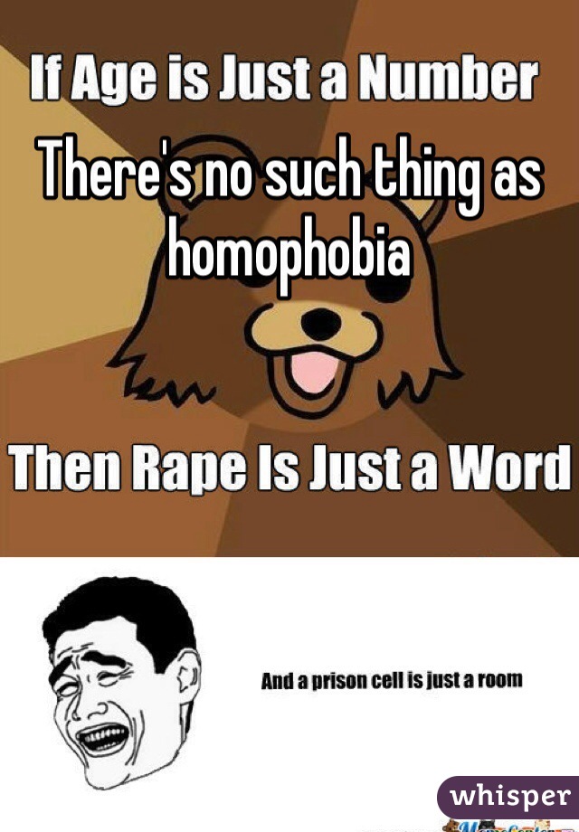 There's no such thing as homophobia 