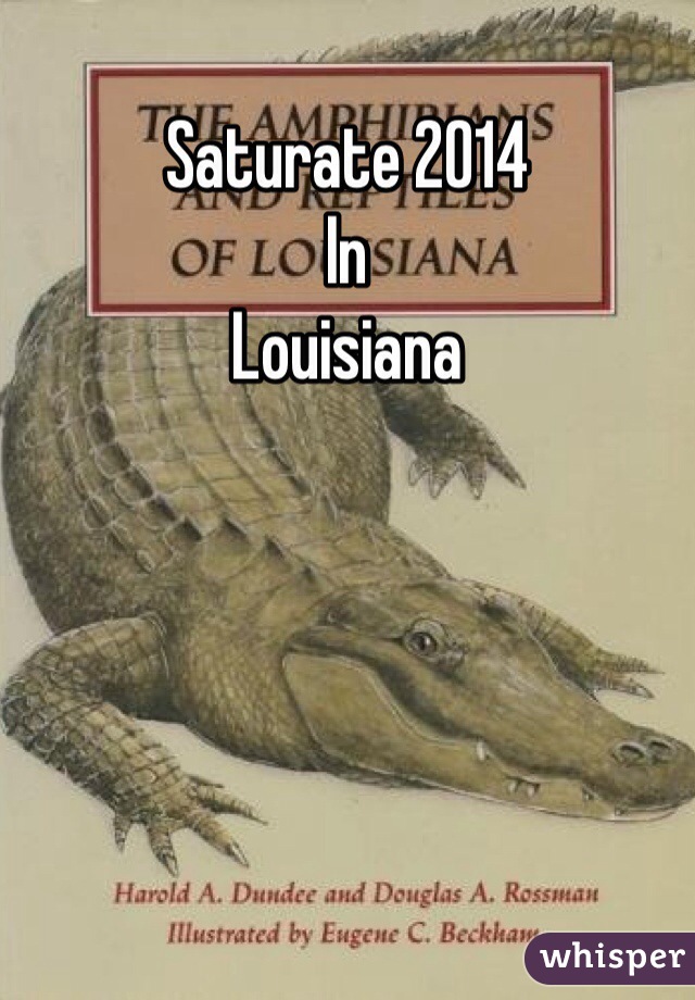 Saturate 2014
In
Louisiana