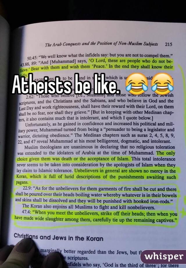 Atheists be like. 😂😂