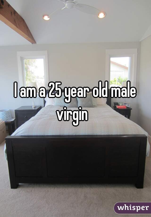I am a 25 year old male virgin   