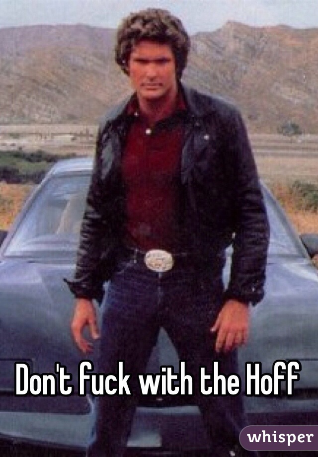 Don't fuck with the Hoff 
