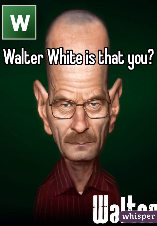 Walter White is that you?