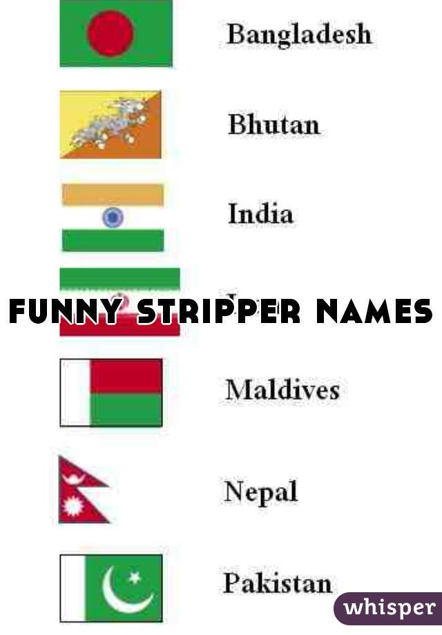 funny stripper names
