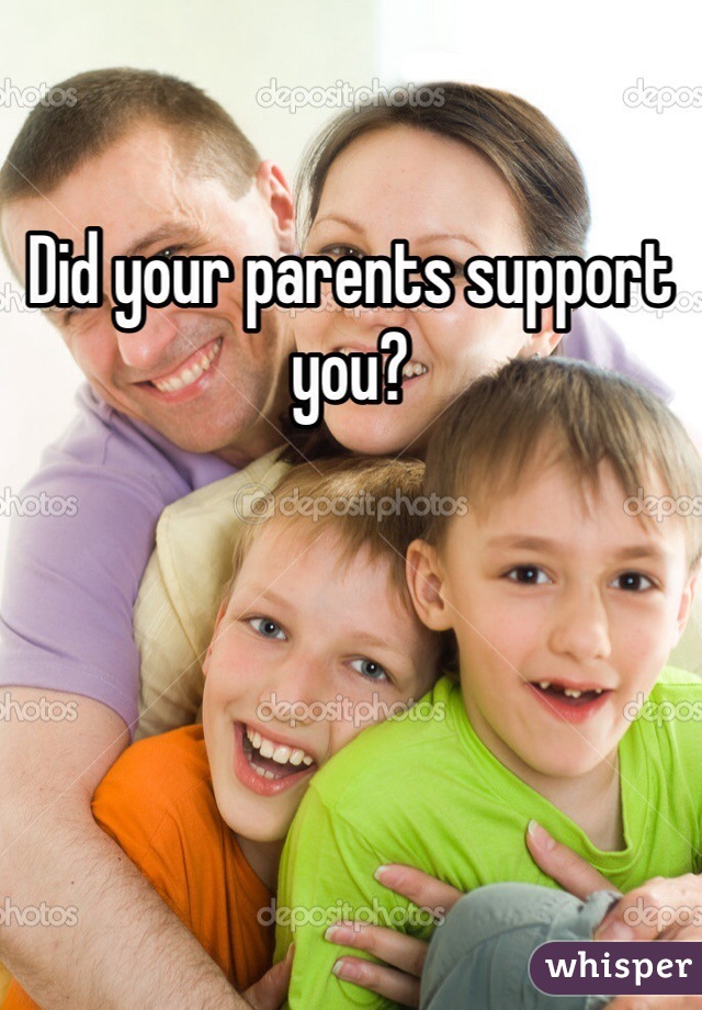 Did your parents support you?