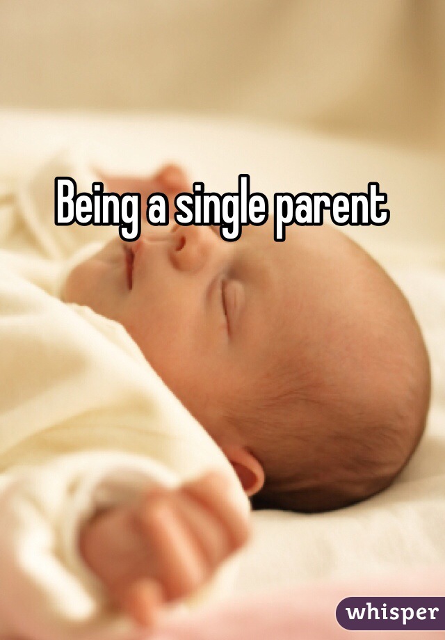 Being a single parent
