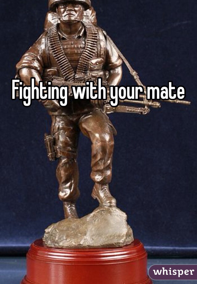 Fighting with your mate 