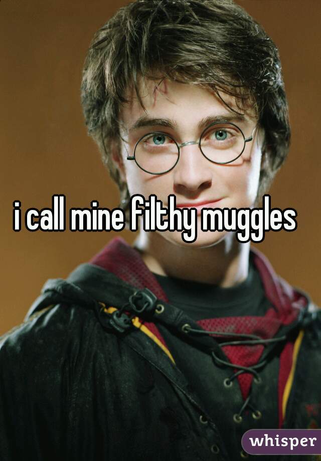 i call mine filthy muggles 