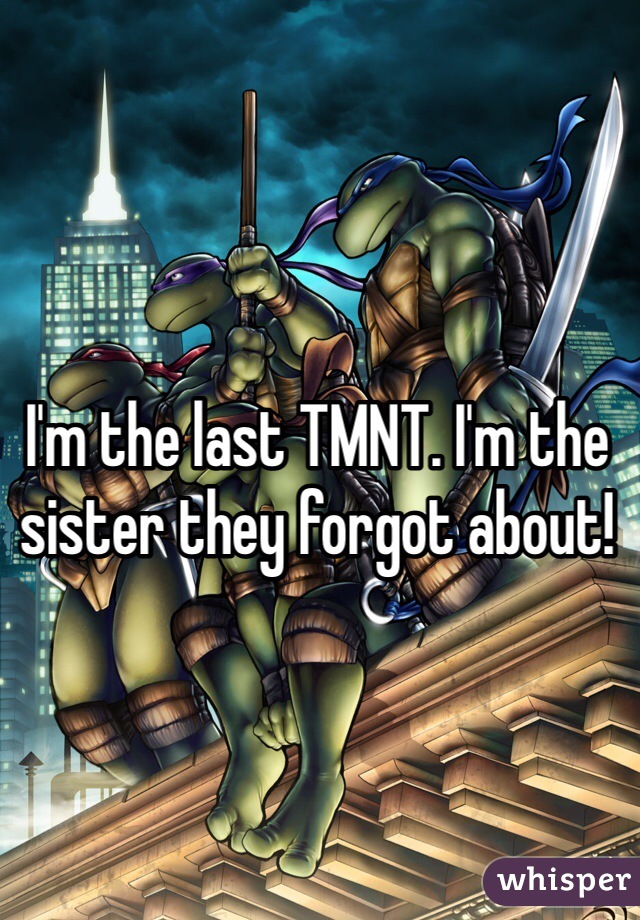 I'm the last TMNT. I'm the sister they forgot about!