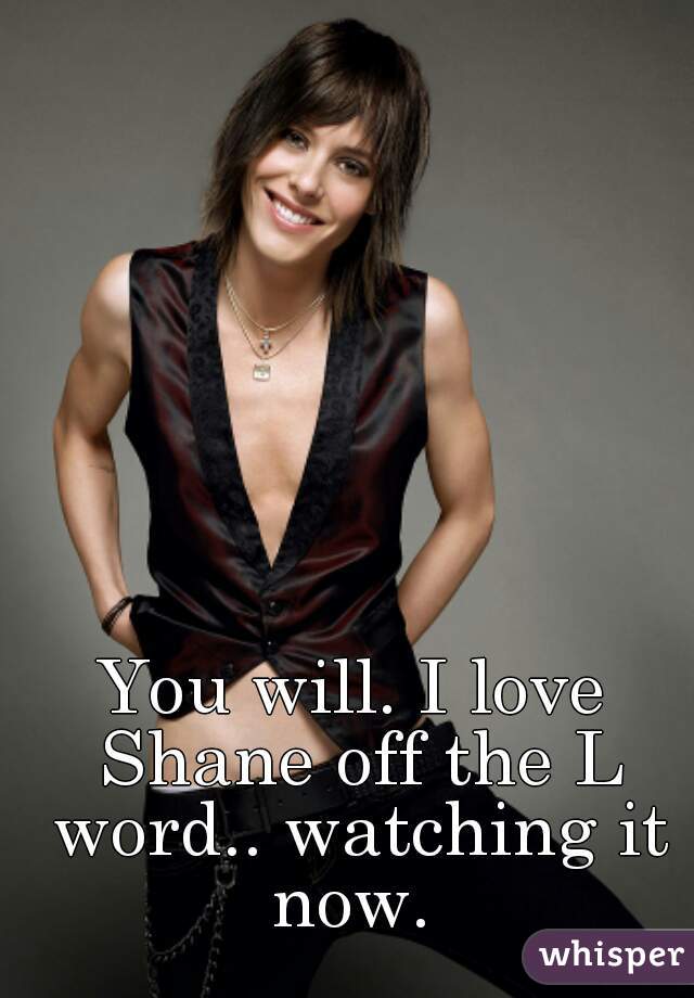 You will. I love Shane off the L word.. watching it now. 
