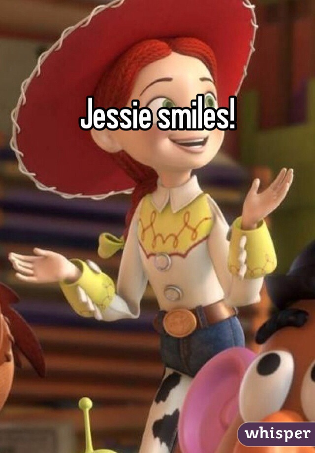 Jessie smiles!