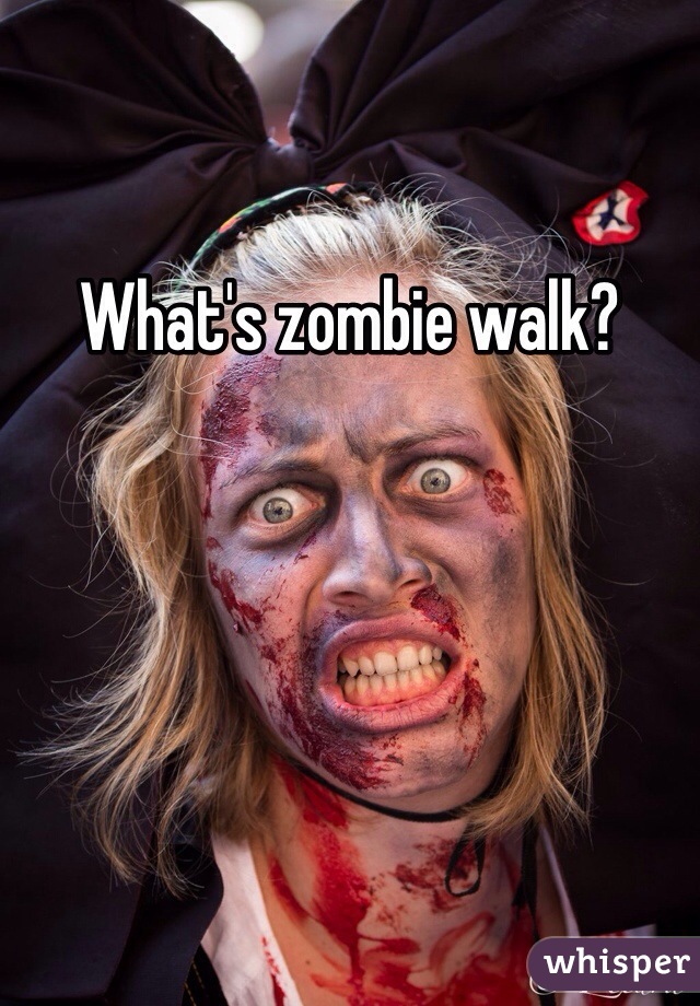 What's zombie walk?