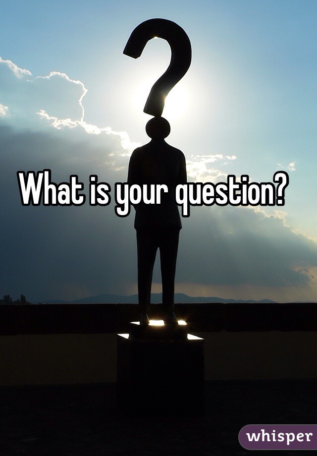 What is your question?