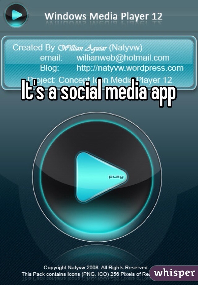 It's a social media app 