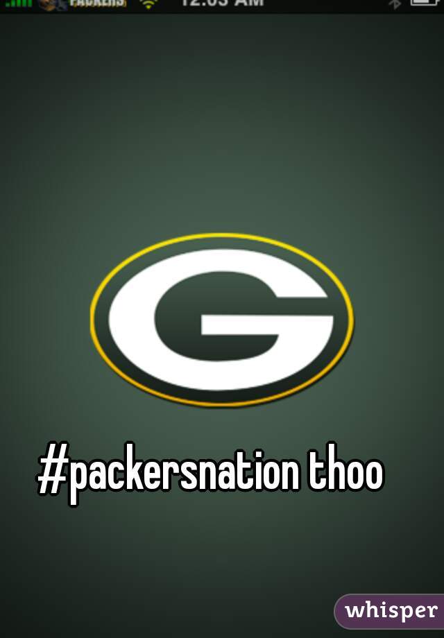 #packersnation thoo