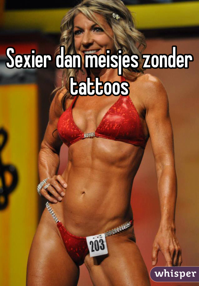 Sexier dan meisjes zonder tattoos