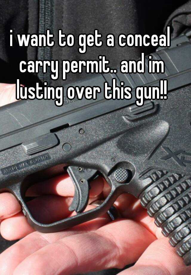 i want to get a conceal carry permit.. and im lusting over this gun!!