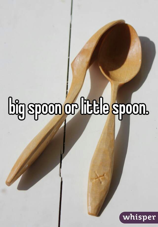big spoon or little spoon.