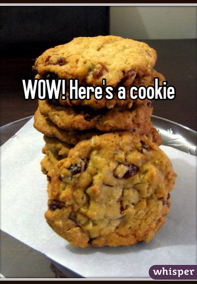 WOW! Here's a cookie