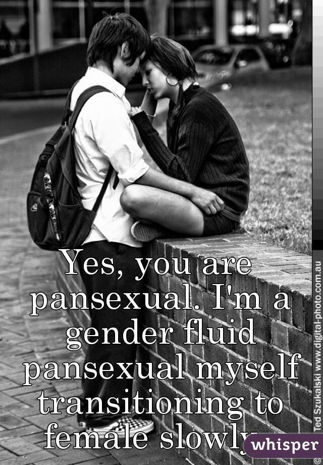 Yes, you are pansexual. I'm a gender fluid pansexual myself transitioning to female slowly. 
