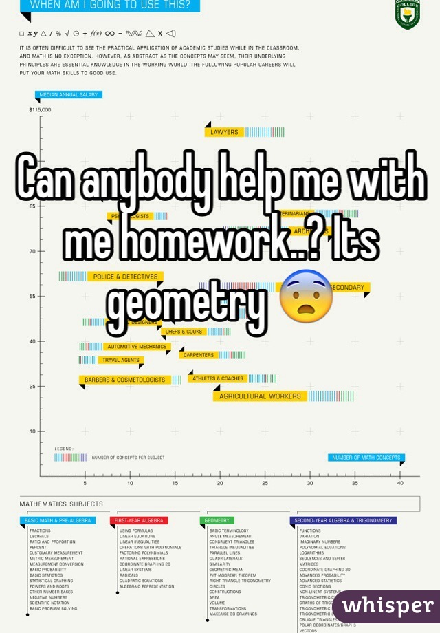 Can anybody help me with me homework..? Its geometry 😨
