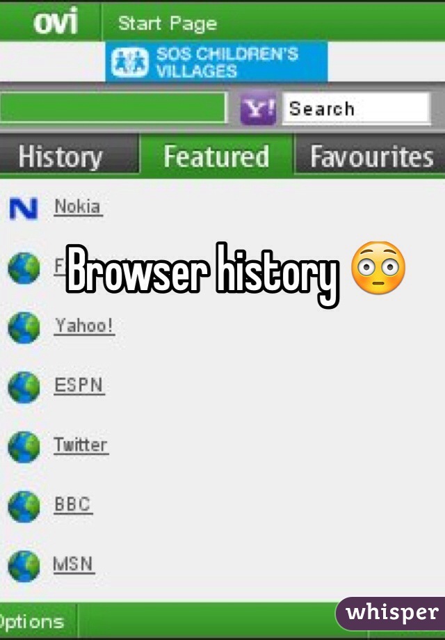 Browser history 😳