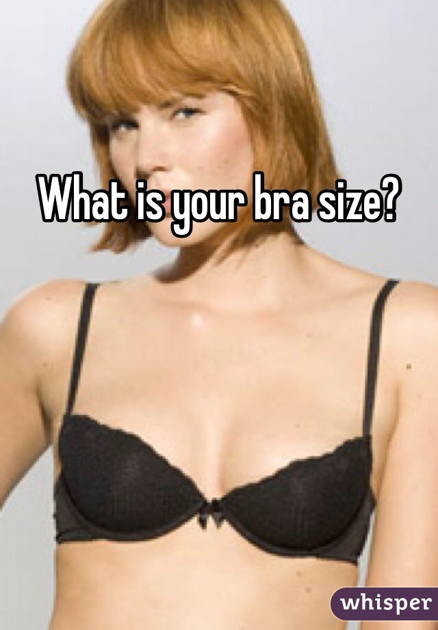 What is your bra size?