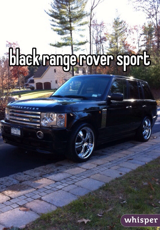 black range rover sport