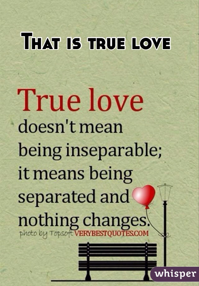 That is true love