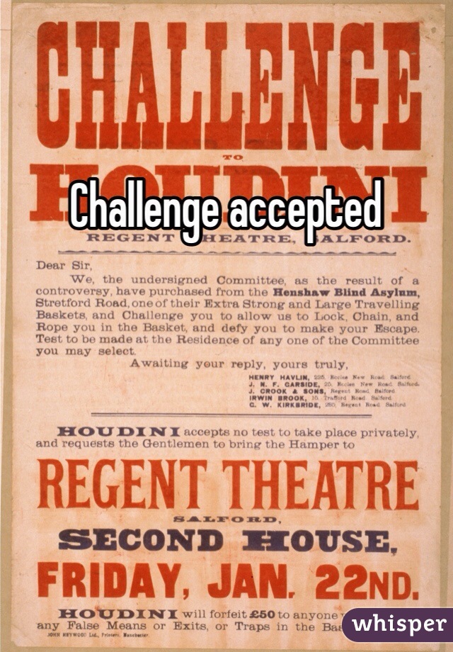 Challenge accepted 
